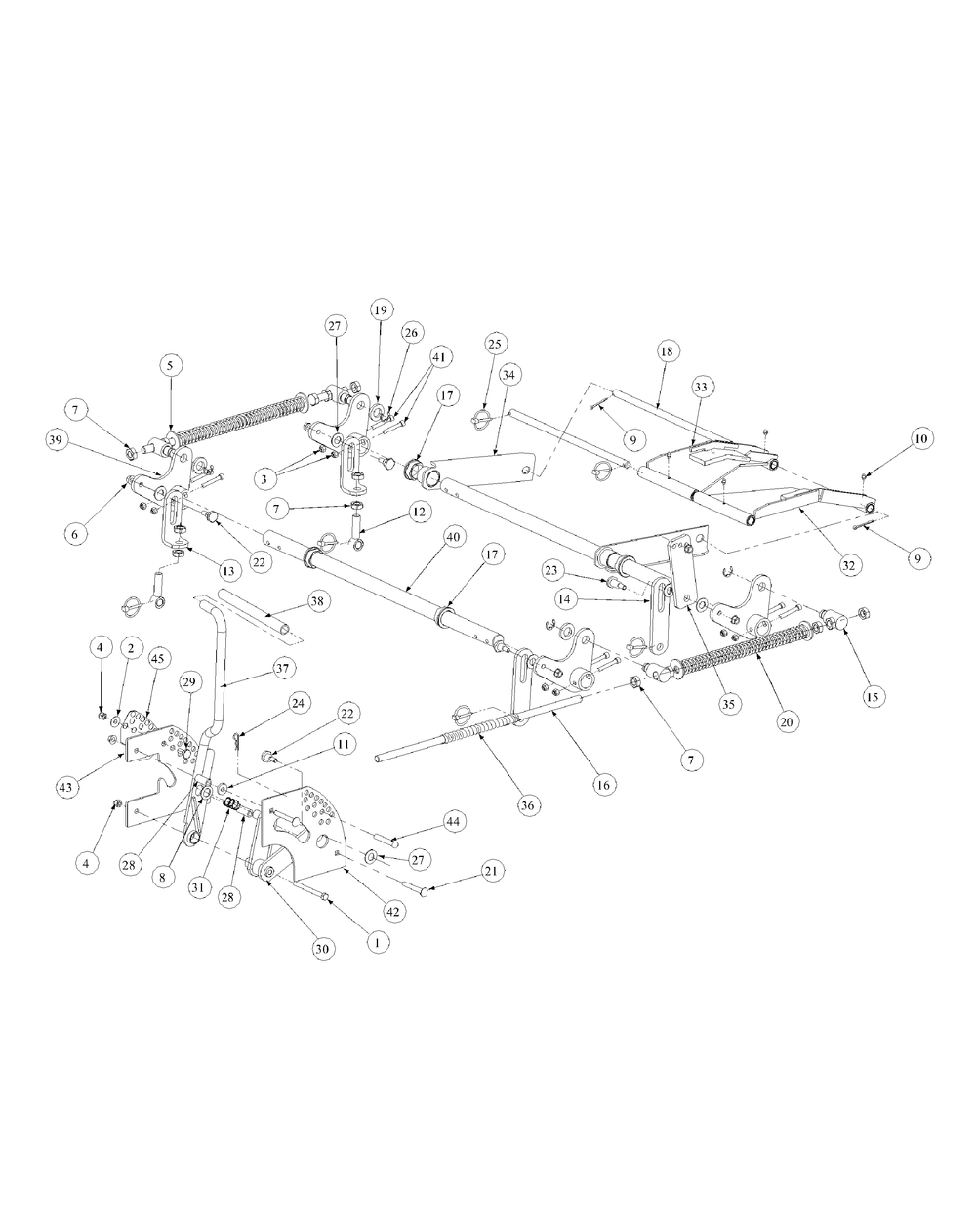 Lift Assembly (Nov.2003 And Prior) Diagram and Parts List for M60-KH 53AB5BDX750-27-HP Cub Cadet Lawn Tractor